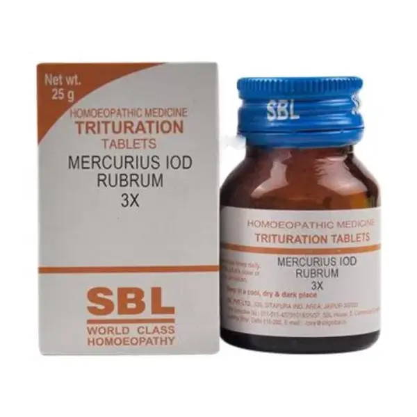 SBL Mercurius Iod Rubrum Trituration Tablet 3X